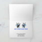 Muzikale Kerstmis van Rockin van Sneeuwmannen en Feestdagen Kaart (Binnen)