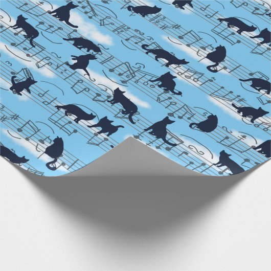 muzikale kittens cadeaupapier (Hoek)