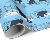 muzikale kittens cadeaupapier (Rol Hoek)