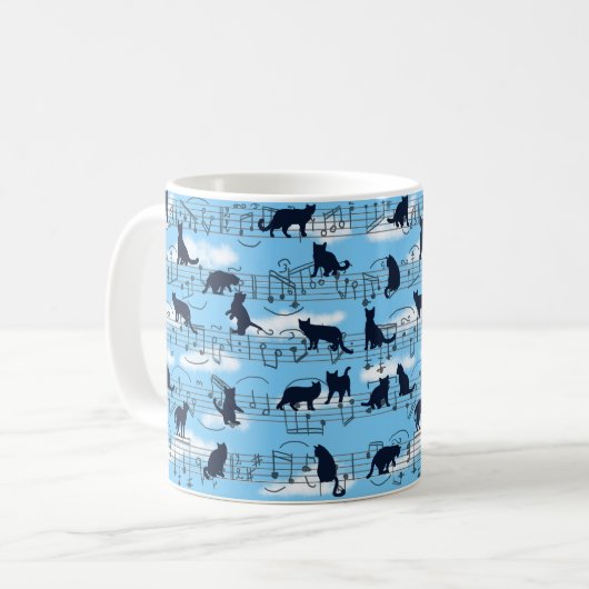 muzikale kittens koffiemok (Voorkant links)