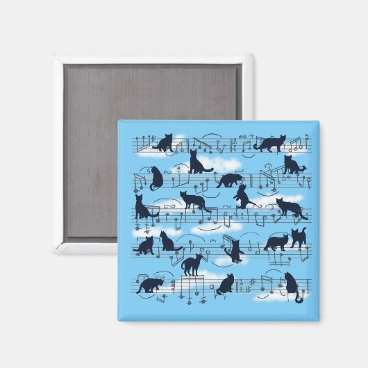 muzikale kittens magneet (Voorkant / Achterkant)