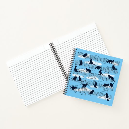 muzikale kittens notitieboek (Binnen)