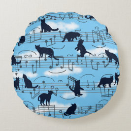 muzikale kittens rond kussen