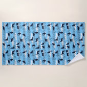 muzikale kittens strandlaken (Voorkant)