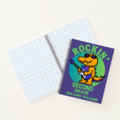 Muzikale krokodil terug naar school Gepersonalisee Notitieboek (Binnen)
