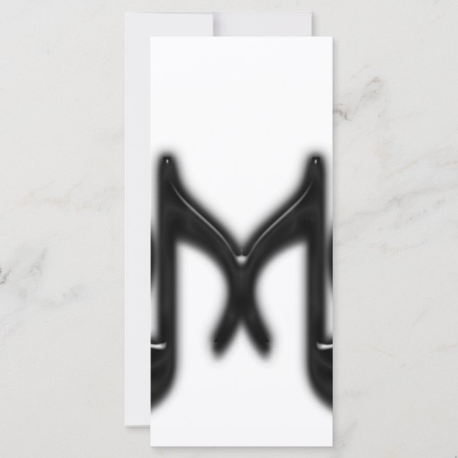 Muzikale letter "M" (Voorkant)