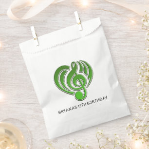 Muzikale Liefde Groene Hart Muzieknoot DJ Bedankzakje