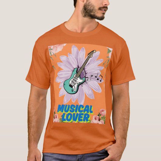 Muzikale liefhebber T-shirt (Voorkant)