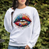 Muzikale lippen trui