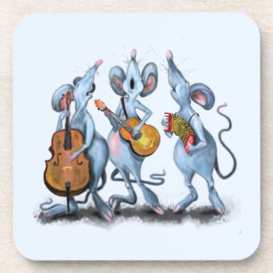 Muzikale Muizen Grappig Onderzetter