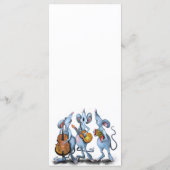 Muzikale Muizen Grappig Verjaardagsmenu Menu (Achterkant)