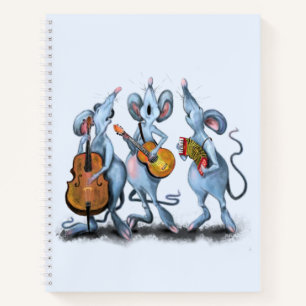 Muzikale Muizenband Grappige Notitieboek