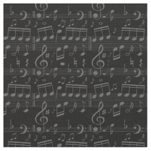 Muzikale muziek van Black muzieknoten Stof