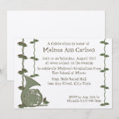 Muzikale Natuur / Franse hoorn Kaart (Voorkant / Achterkant)