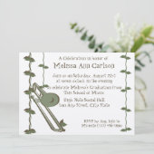 Muzikale Natuur/trombone Kaart (Staand voorkant)