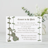 Muzikale Natuur/viool Kaart (Staand voorkant)