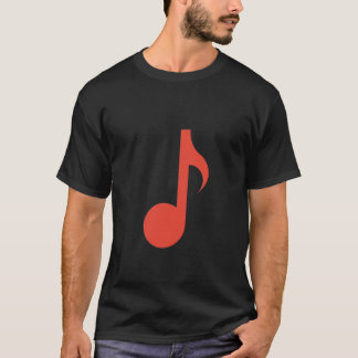 Muzikale noot - acht noot t-shirt