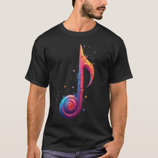 Muzikale noot - acht noot t-shirt