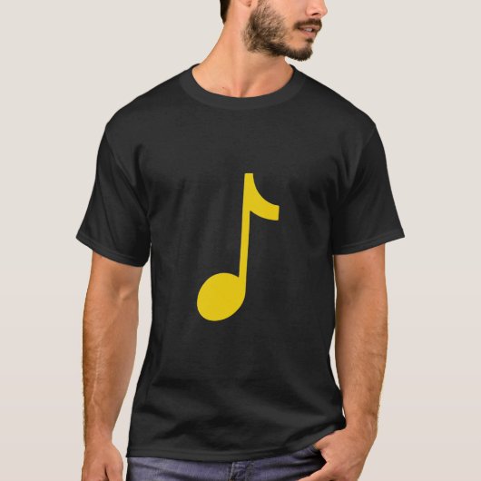 Muzikale noot - acht noot t-shirt (Voorkant)
