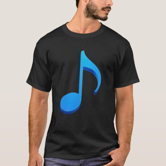 Muzikale noot - acht noot t-shirt (Voorkant)
