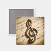 Muzikale noot magneet (Voorkant / Achterkant)