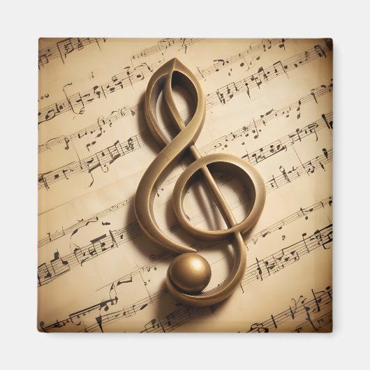 Muzikale noot magneet (Voorkant)