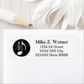 muzikale noot / muzieksymbool / muzikant etiket (Insitu)