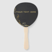 Muzikale Nota Luxe elegant ontwerp Handwaaier (Achterkant)