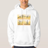 Muzikale Noten Barsten Abstract Hoodie (Voorkant)