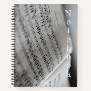Muzikale noten - Een eenvoudig notitieboek