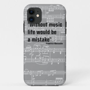muzikale noten en muziekopnames Case-Mate iPhone case