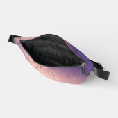 Muzikale noten in het maanlicht Lila roze Heuptasje (Open)