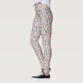 Muzikale noten Kawaii Art Design Leggings (Links)