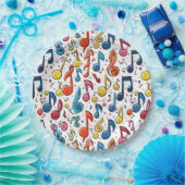 Muzikale noten Kawaii Art Design Papieren Bordje (Feest)