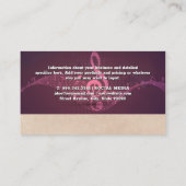 Muzikale noten | klank visitekaartje (Achterkant)