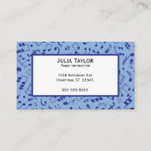 Muzikale noten Muziekdocent Composer Visitekaartje (Voorkant)