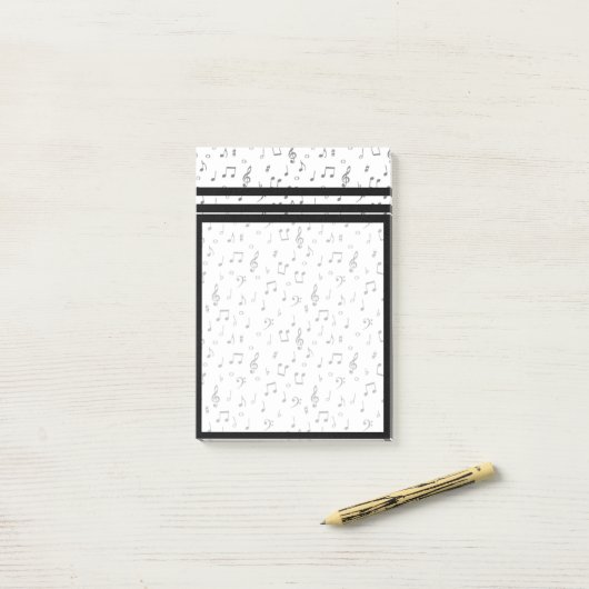 Muzikale noten Post It Notes (Op bureau)