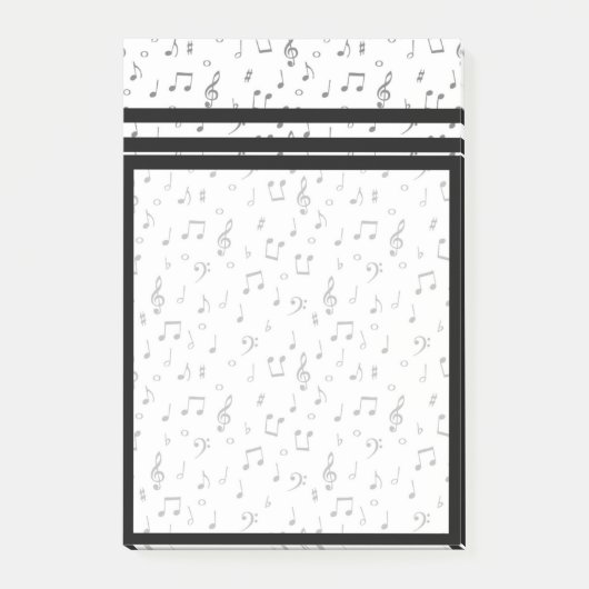 Muzikale noten Post It Notes (Voorkant)