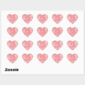 Muzikale noten waterverf hart sticker (Vel)