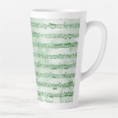 Muzikale noten waterverf latte mok (Rechts)