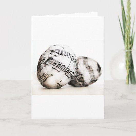 Muzikale Paaseieren Feestdagen Kaart (Voorkant)