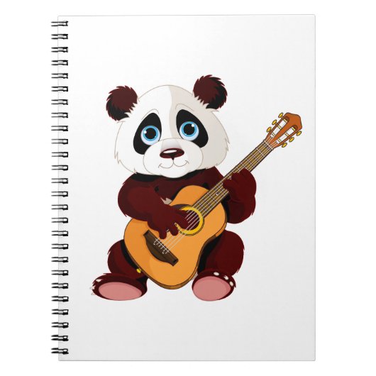 muzikale panda notitieboek (Voorkant)
