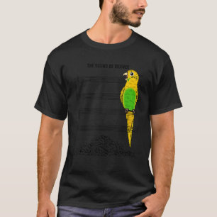 Muzikale Papegaai I Geluid Van Stilte I Gele Budgi T-shirt