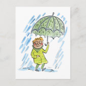 Muzikale paraplu briefkaart (Voorkant)