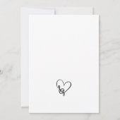 Muzikale piano zwart-wit muziek piano recital kaart (Achterkant)