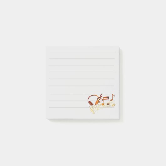 Muzikale Post-it Notities Post-it® Notes (Voorkant)