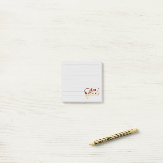Muzikale Post-it Notities Post-it® Notes (Op bureau)