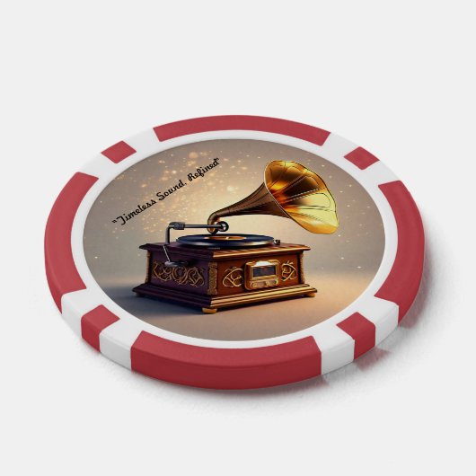 "Muzikale retro charme" Poker Chips (Enkel)