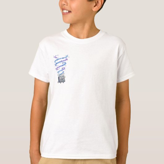 Muzikale Robot DJ Magic Kids T-shirt (Voorkant)