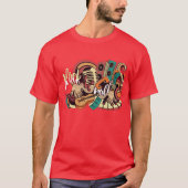 Muzikale Rock And Roll T-shirt (Voorkant)